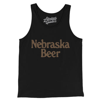 Nebraska Beer Men/Unisex Tank Top-Allegiant Goods Co. Vintage Sports Apparel