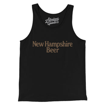 New Hampshire Beer Men/Unisex Tank Top-Black-Allegiant Goods Co. Vintage Sports Apparel