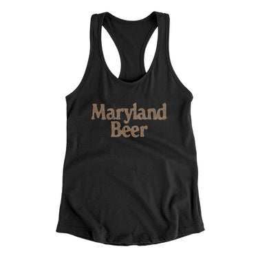 Maryland Beer Women's Racerback Tank-Allegiant Goods Co. Vintage Sports Apparel