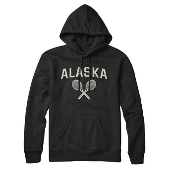 Alaska Tennis Hoodie-Black-Allegiant Goods Co. Vintage Sports Apparel