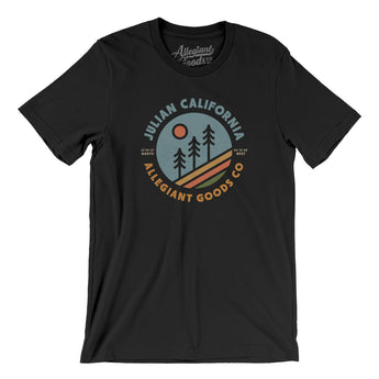 Julian California Retro Badge Men/Unisex T-Shirt-Black-Allegiant Goods Co. Vintage Sports Apparel
