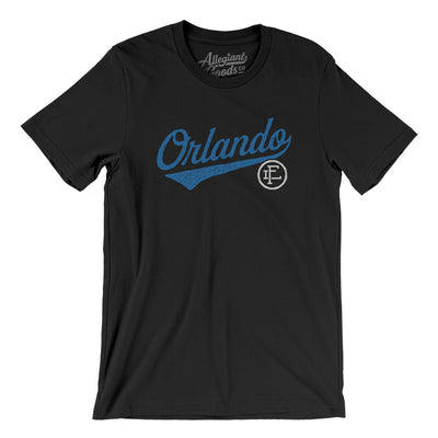 Orlando Vintage Script Men/Unisex T-Shirt-Black-Allegiant Goods Co. Vintage Sports Apparel