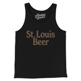 St. Louis Beer Men/Unisex Tank Top-Black-Allegiant Goods Co. Vintage Sports Apparel