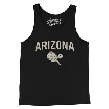 Arizona Pickleball Men/Unisex Tank Top-Black-Allegiant Goods Co. Vintage Sports Apparel