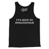 I've Been To Indianapolis Men/Unisex Tank Top-Black-Allegiant Goods Co. Vintage Sports Apparel