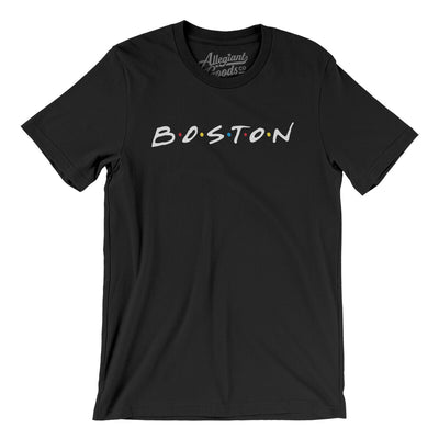 Boston Friends Men/Unisex T-Shirt-Black-Allegiant Goods Co. Vintage Sports Apparel