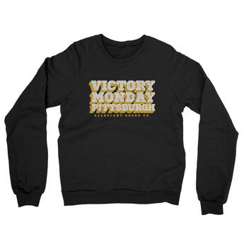 Victory Monday Pittsburgh Midweight French Terry Crewneck Sweatshirt-Allegiant Goods Co. Vintage Sports Apparel