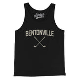 Bentonville Golf Men/Unisex Tank Top-Black-Allegiant Goods Co. Vintage Sports Apparel
