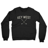 Key West Golf Midweight French Terry Crewneck Sweatshirt-Black-Allegiant Goods Co. Vintage Sports Apparel