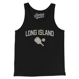 Long Island Pickleball Men/Unisex Tank Top-Black-Allegiant Goods Co. Vintage Sports Apparel