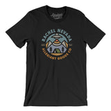Rachel Nevada Retro Badge Men/Unisex T-Shirt-Black-Allegiant Goods Co. Vintage Sports Apparel