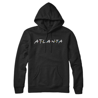 Atlanta Friends Hoodie-Black-Allegiant Goods Co. Vintage Sports Apparel