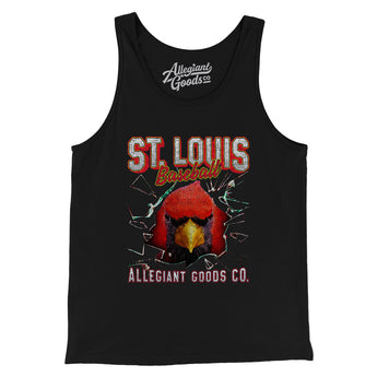 St Louis Baseball Throwback Mascot Men/Unisex Tank Top-Allegiant Goods Co. Vintage Sports Apparel
