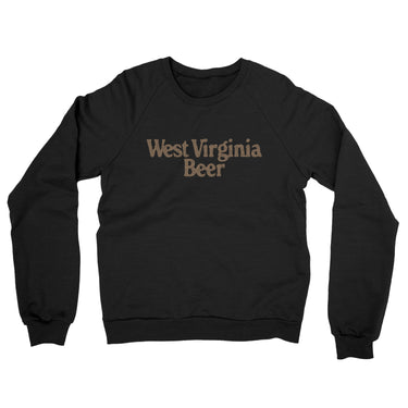 West Virginia Beer Midweight French Terry Crewneck Sweatshirt-Allegiant Goods Co. Vintage Sports Apparel