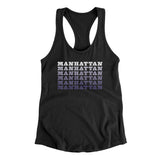 Manhattan Repeat Women's Racerback Tank-Allegiant Goods Co. Vintage Sports Apparel