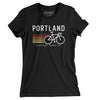 Portland Cycling Women's T-Shirt-Black-Allegiant Goods Co. Vintage Sports Apparel