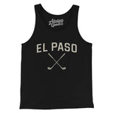 El Paso Golf Men/Unisex Tank Top-Black-Allegiant Goods Co. Vintage Sports Apparel