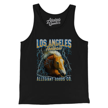 Los Angeles Football Throwback Mascot - Horse Men/Unisex Tank Top-Allegiant Goods Co. Vintage Sports Apparel