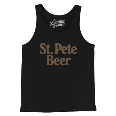 St. Pete Beer Men/Unisex Tank Top-Allegiant Goods Co. Vintage Sports Apparel