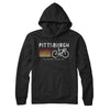 Pittsburgh Cycling Hoodie-Black-Allegiant Goods Co. Vintage Sports Apparel