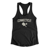 Connecticut Pickleball Women's Racerback Tank-Black-Allegiant Goods Co. Vintage Sports Apparel