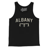 Albany Cycling Men/Unisex Tank Top-Black-Allegiant Goods Co. Vintage Sports Apparel