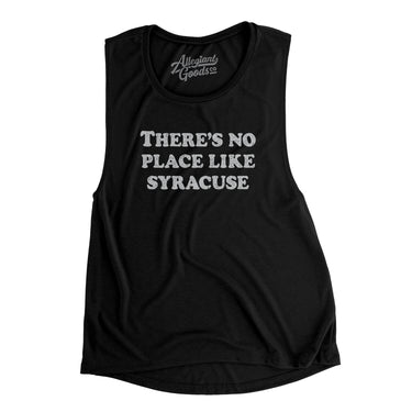 There's No Place Like Syracuse Women's Flowey Scoopneck Muscle Tank-Allegiant Goods Co. Vintage Sports Apparel