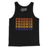 Phoenix Repeat Men/Unisex Tank Top-Black-Allegiant Goods Co. Vintage Sports Apparel