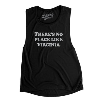 There's No Place Like Virginia Women's Flowey Scoopneck Muscle Tank-Allegiant Goods Co. Vintage Sports Apparel