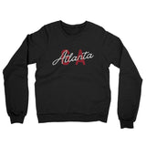 Atlanta Ga Overprinted Midweight French Terry Crewneck Sweatshirt-Allegiant Goods Co. Vintage Sports Apparel