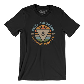 Delta Colorado Retro Badge Men/Unisex T-Shirt-Allegiant Goods Co. Vintage Sports Apparel