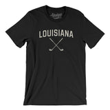 Louisiana Golf Men/Unisex T-Shirt-Black-Allegiant Goods Co. Vintage Sports Apparel