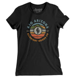 Ajo Arizona Retro Badge Women's T-Shirt-Black-Allegiant Goods Co. Vintage Sports Apparel