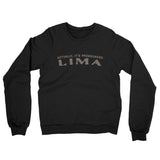Actually It's Pronounced Lima Midweight French Terry Crewneck Sweatshirt-Black-Allegiant Goods Co. Vintage Sports Apparel