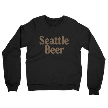 Seattle Beer Midweight French Terry Crewneck Sweatshirt-Allegiant Goods Co. Vintage Sports Apparel