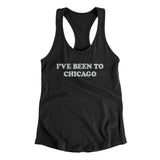 I've Been To Chicago Women's Racerback Tank-Black-Allegiant Goods Co. Vintage Sports Apparel