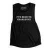 I've Been To Charlotte Women's Flowey Scoopneck Muscle Tank-Black-Allegiant Goods Co. Vintage Sports Apparel