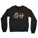 Cincy Oh Overprinted Midweight French Terry Crewneck Sweatshirt-Allegiant Goods Co. Vintage Sports Apparel