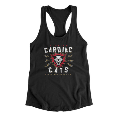 Florida Cardiac Cats Women's Racerback Tank-Allegiant Goods Co. Vintage Sports Apparel