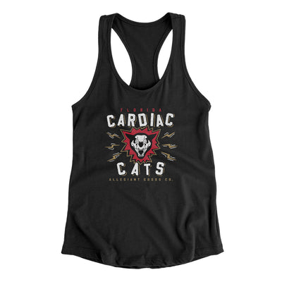 Florida Cardiac Cats Women's Racerback Tank-Black-Allegiant Goods Co. Vintage Sports Apparel