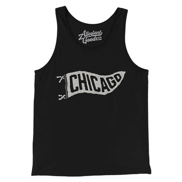 Chicago Pennant Men/Unisex Tank Top-Allegiant Goods Co. Vintage Sports Apparel