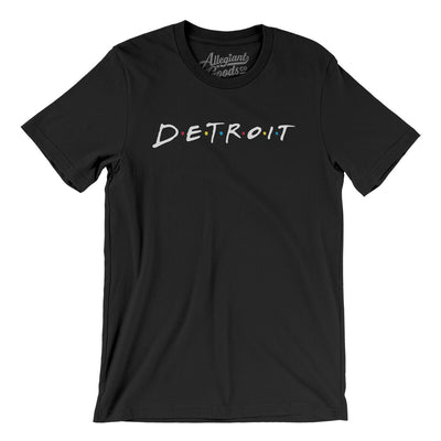 Detroit Friends Men/Unisex T-Shirt-Black-Allegiant Goods Co. Vintage Sports Apparel