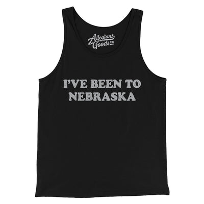 I've Been To Nebraska Men/Unisex Tank Top-Black-Allegiant Goods Co. Vintage Sports Apparel