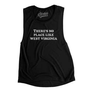 There's No Place Like West Virginia Women's Flowey Scoopneck Muscle Tank-Allegiant Goods Co. Vintage Sports Apparel
