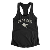 Cape Cod Pickleball Women's Racerback Tank-Black-Allegiant Goods Co. Vintage Sports Apparel