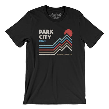 Park City Utah Men/Unisex T-Shirt-Black-Allegiant Goods Co. Vintage Sports Apparel