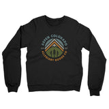 Aspen Colorado Retro Badge Midweight French Terry Crewneck Sweatshirt-Black-Allegiant Goods Co. Vintage Sports Apparel