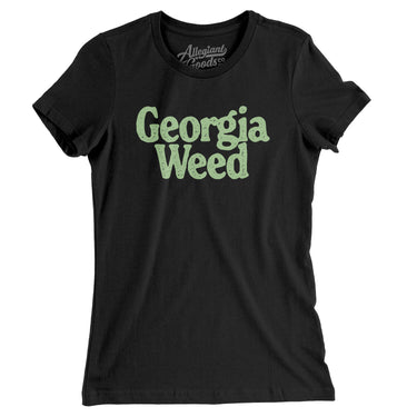 Georgia Weed Women's T-Shirt-Black-Allegiant Goods Co. Vintage Sports Apparel