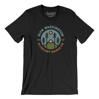 Blye Washington Retro Badge Men/Unisex T-Shirt-Allegiant Goods Co. Vintage Sports Apparel