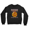 Phoenix Basketball Throwback Mascot Midweight French Terry Crewneck Sweatshirt-Black-Allegiant Goods Co. Vintage Sports Apparel